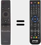 Replacement remote control for TM1850A (BN59-01259B)