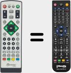 T&eacute;l&eacute;commande pour remplacer 060540