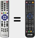 Replacement remote control for 103 TS 103 B