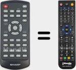 Télécommande pour remplacer RMCSSP0025N (105001212)
