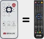 Replacement remote control for BRAUN004