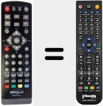 Replacement remote control for REMCON507