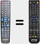 Replacement remote control for REMCON744