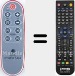 Replacement remote control for FITNESS 3000