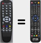Replacement remote control for IRD400VERS1