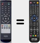 Replacement remote control for RDT740U