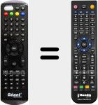 Replacement remote control for GN-250HD
