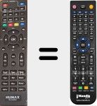 Replacement remote control for HD-3X00S2