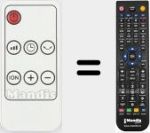 Replacement remote control for KPT-2000C