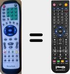 Mando a distancia sustituto de HD2038