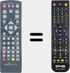 Replacement remote control for REMCON1650