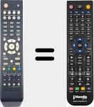 Replacement remote control for TITAN 2010 HDTV
