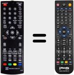 Mando a distancia sustituto de DF00 (TNT65HDU)