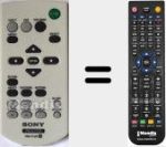 Replacement remote control for RM-PJ8 (149046311)