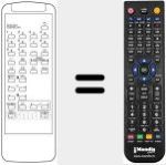 Télécommande pour remplacer 076100R003