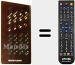 T&eacute;l&eacute;commande pour remplacer 33 T 2