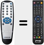 Replacement remote control for 4127216000000