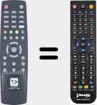 Télécommande pour remplacer 42501810-1820