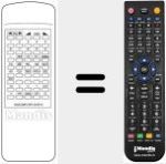 Replacement remote control for DIGICOMPUTER 45 KEYS