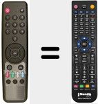 Replacement remote control for DIGITENNE