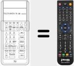 Replacement remote control for FB 280 VT