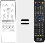 Replacement remote control for RC 2143