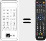 Mando a distancia sustituto de RC 80