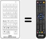 Télécommande pour remplacer RM-603 B (A1009042A)