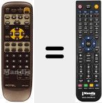 Replacement remote control for RR-DV91