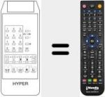 Replacement remote control for A 6