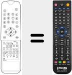 Mando a distancia sustituto de RC 613311