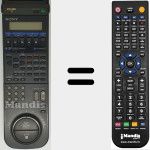 Télécommande pour remplacer RMT-V118 (146572451)