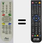Mando a distancia sustituto de MI-6710V00124E