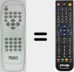 T&eacute;l&eacute;commande pour remplacer Mag001