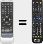 Replacement remote control for MV-076R0CH540