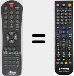 Télécommande pour remplacer MV-RH2930D