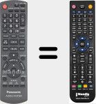 Télécommande pour remplacer Audio System (N2QAYB000500)