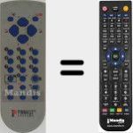 Replacement remote control for REMCON1531