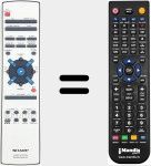 Télécommande pour remplacer RRMCG0044SJSA
