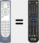 Télécommande pour remplacer RRMCGA048WJSA