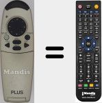 Mando a distancia sustituto de U3-800R