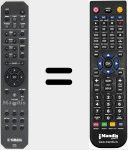 Télécommande pour remplacer RAS2 (ZG936400)
