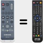 Télécommande pour remplacer BRMD3 (AD5900148A)