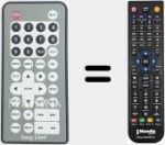 Replacement remote control for ENE007