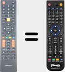 T&eacute;l&eacute;commande pour remplacer LAU006