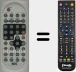 Replacement remote control for REMCON1508