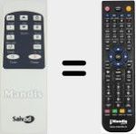 T&eacute;l&eacute;commande pour remplacer REMCON1587