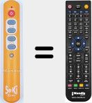 T&eacute;l&eacute;commande pour remplacer REMCON1911