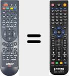 Replacement remote control for REMCON1916