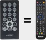 Télécommande pour remplacer AXI001